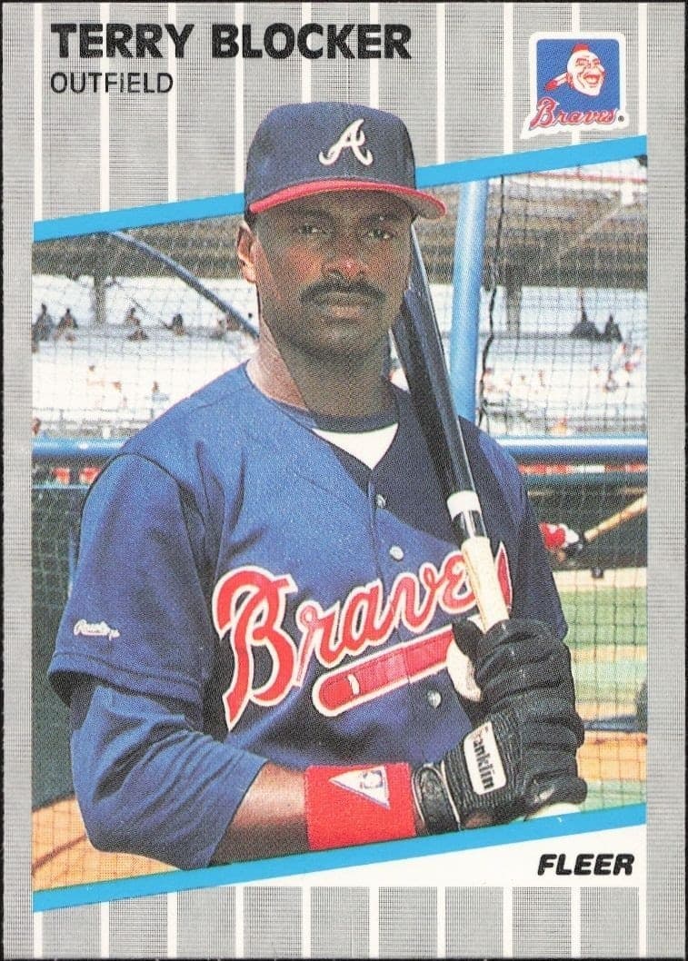 1989 Fleer Terry Blocker #589 trading card