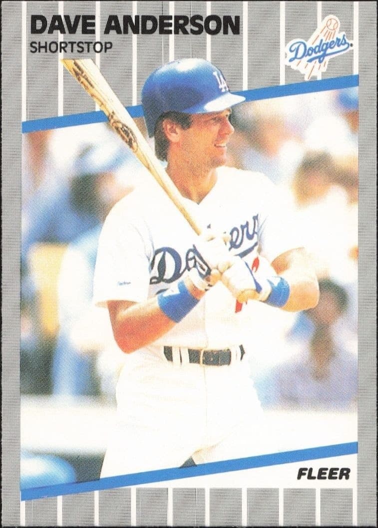 1989 Fleer Dave Anderson #53 trading card