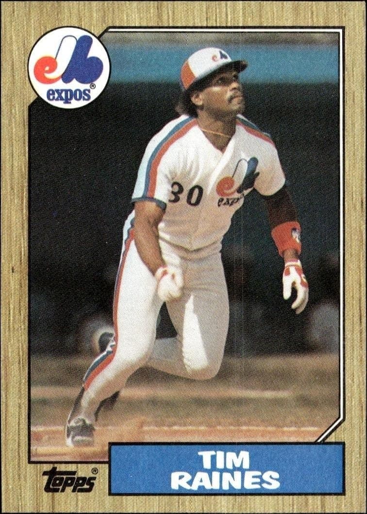 1987 Topps Tim Raines #30 trading card