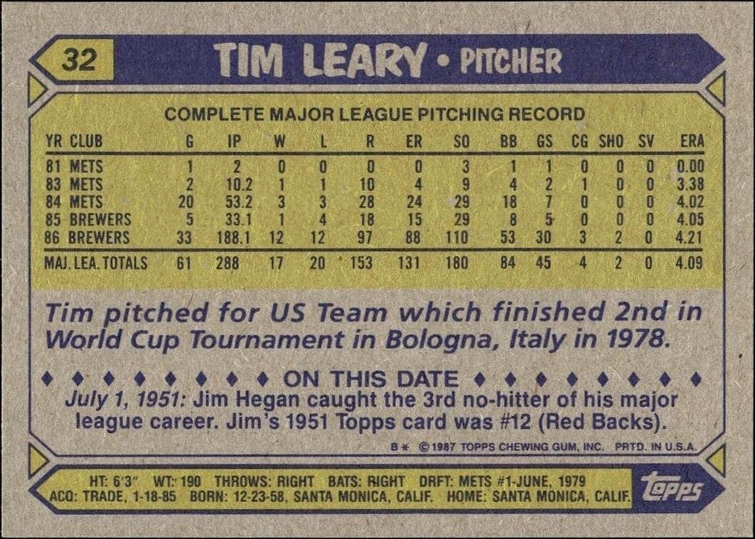 Tim Leary - Back