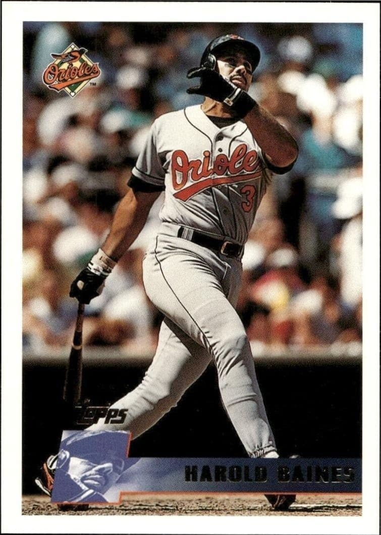 1996 Topps Series 2 Harold Baines #357 trading card