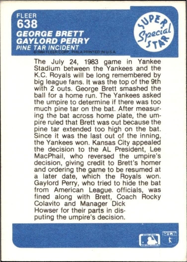 George Brett - Back