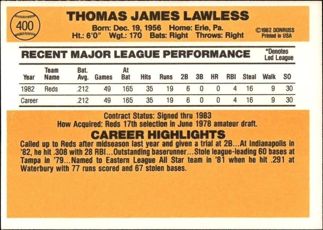 Tom Lawless - Back