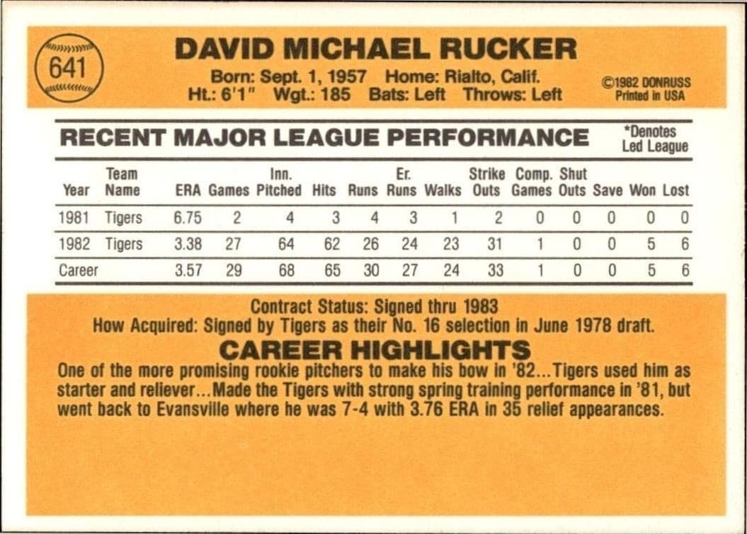 Dave Rucker - Back