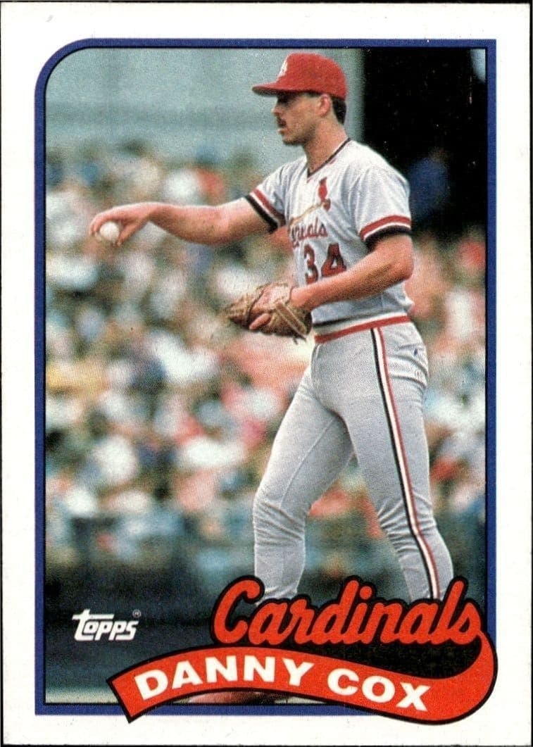 1989 Topps Danny Cox #562 trading card