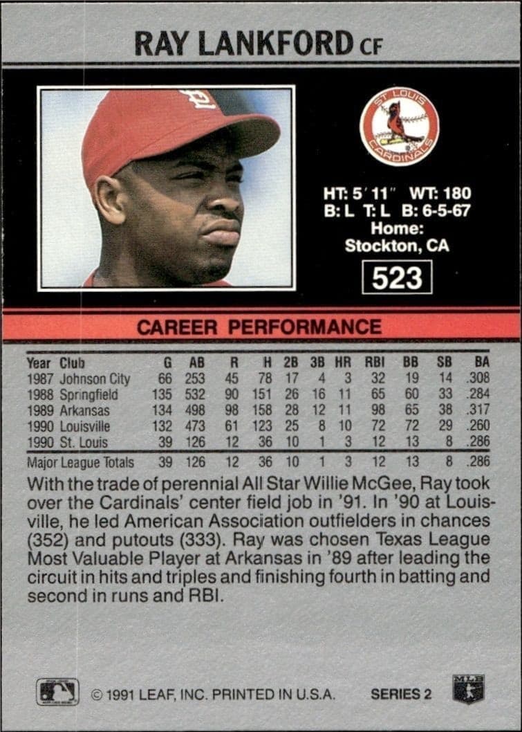 Ray Lankford - Back