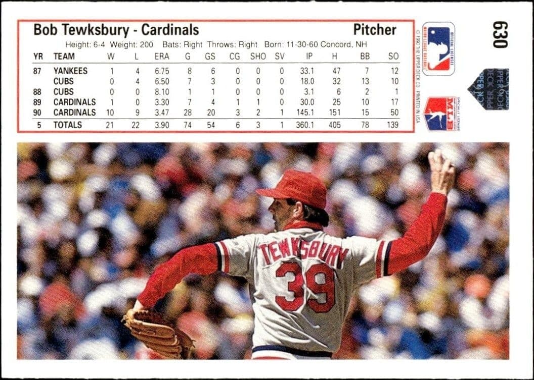 Bob Tewksbury - Back