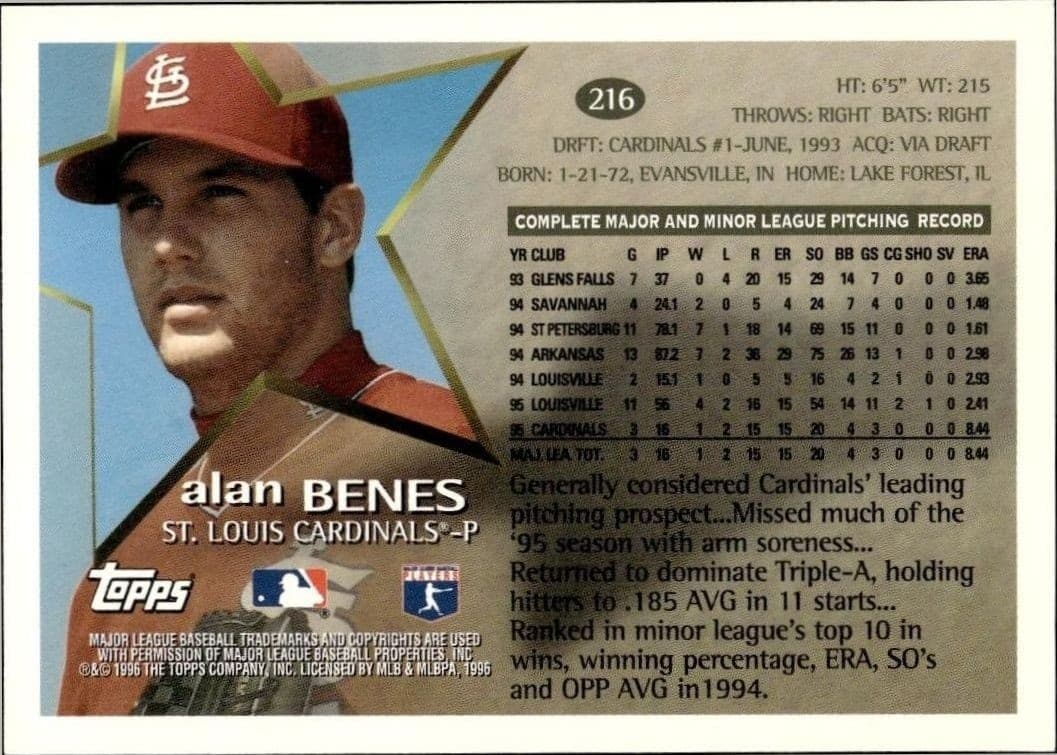 Alan Benes - Back