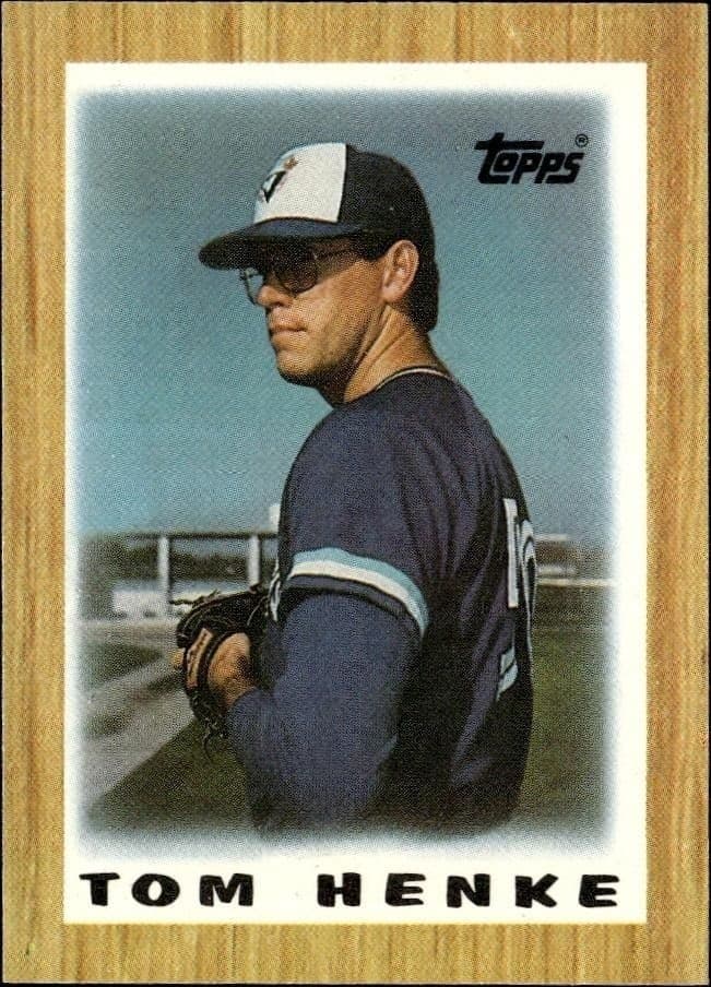 1987 Topps Minis Tom Henke #76 trading card