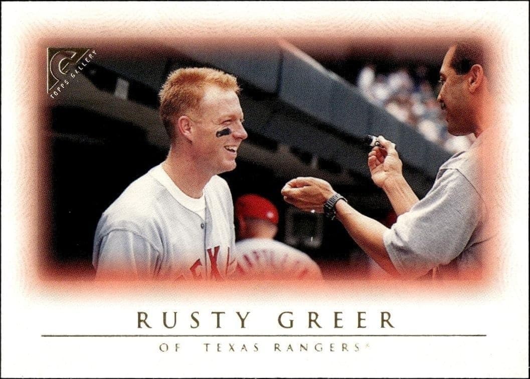 1999 Topps Gallery Rusty Greer #58 trading card