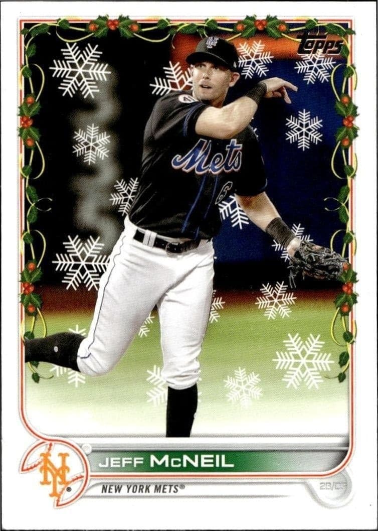 2022 Topps Holiday Jeff McNeil #HW59 trading card
