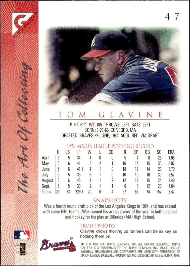 Tom Glavine - Back