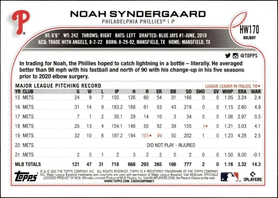 Noah Syndergaard - Back