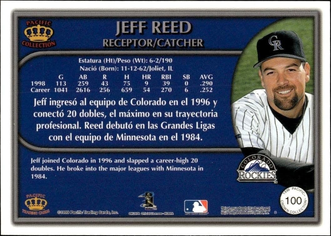 Jeff Reed - Back