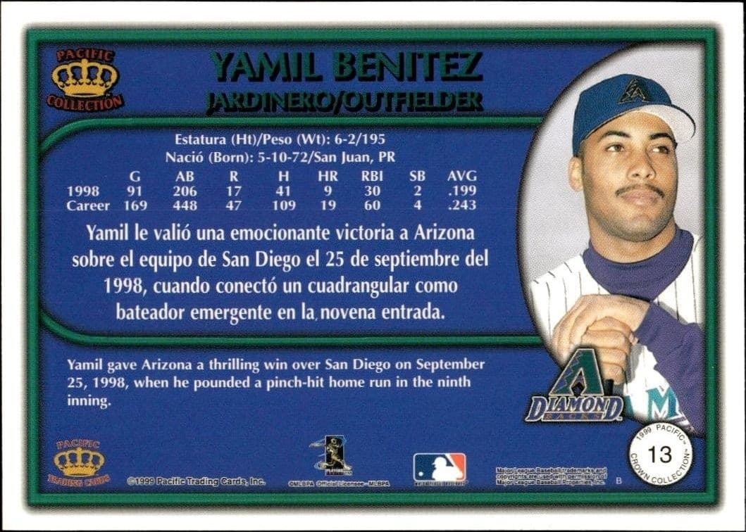 Yamil Benitez - Back