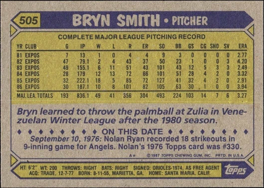 Bryn Smith - Back