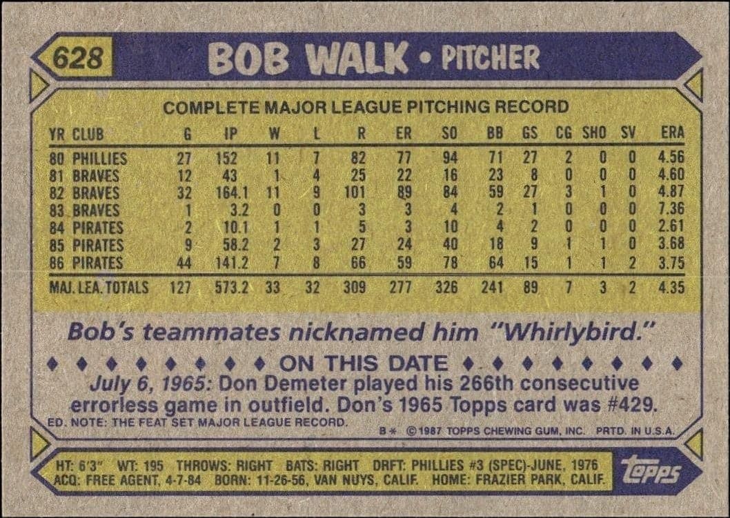 Bob Walk - Back