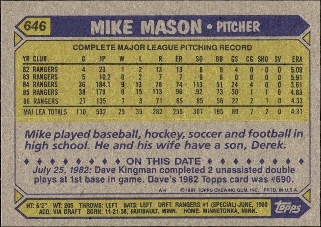 Mike Mason - Back
