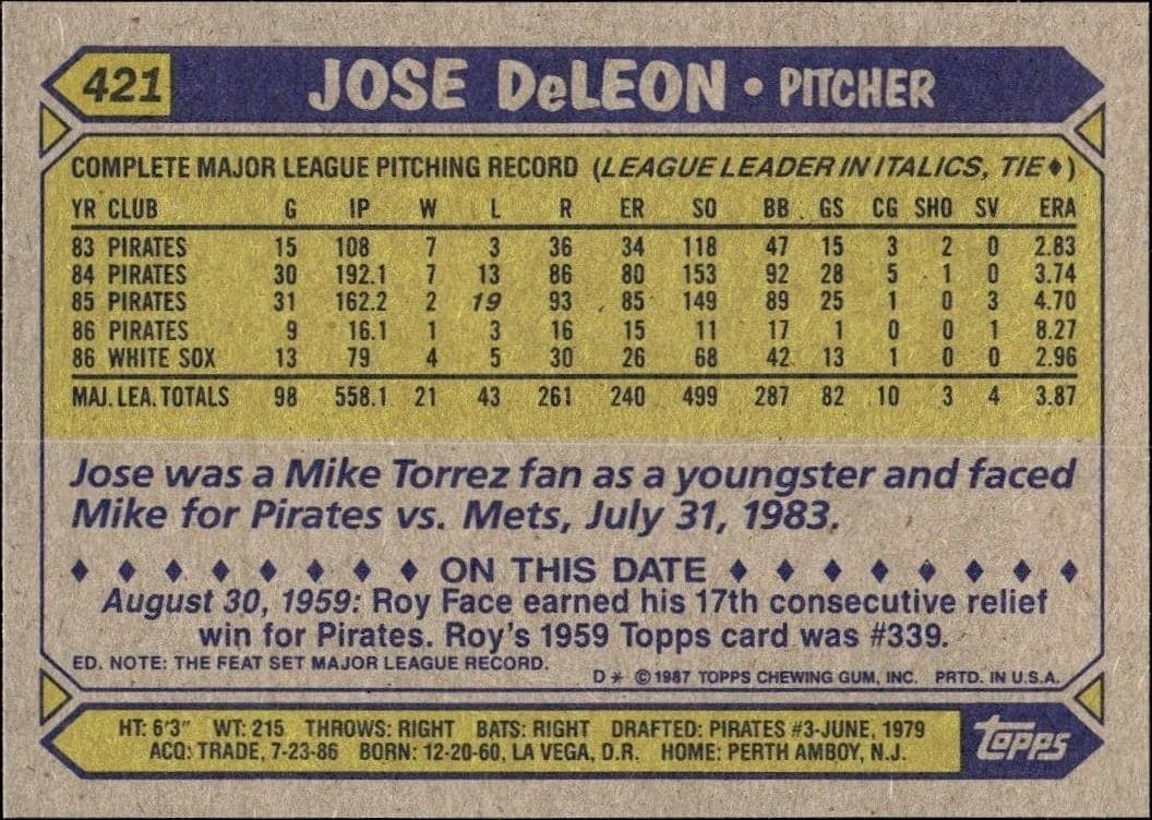 Jose DeLeon - Back