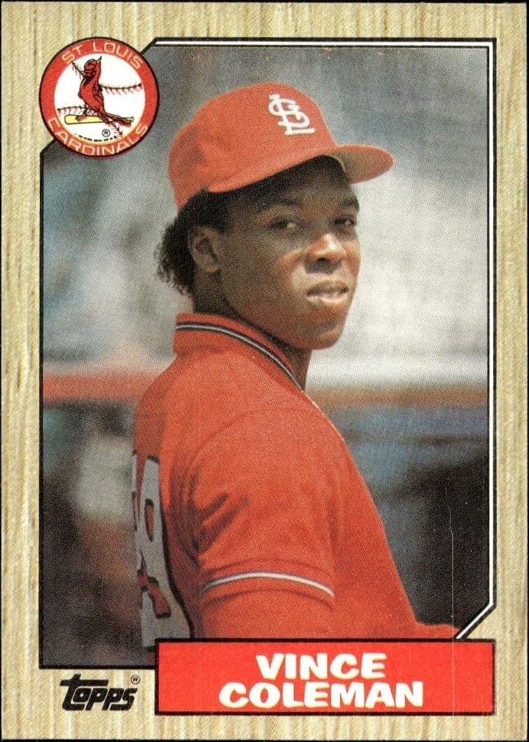 1987 Topps Vince Coleman #590 trading card