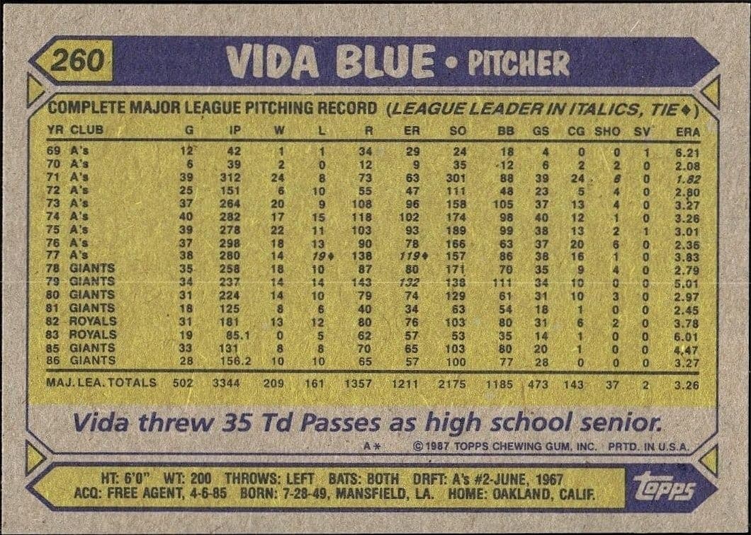 Vida Blue - Back