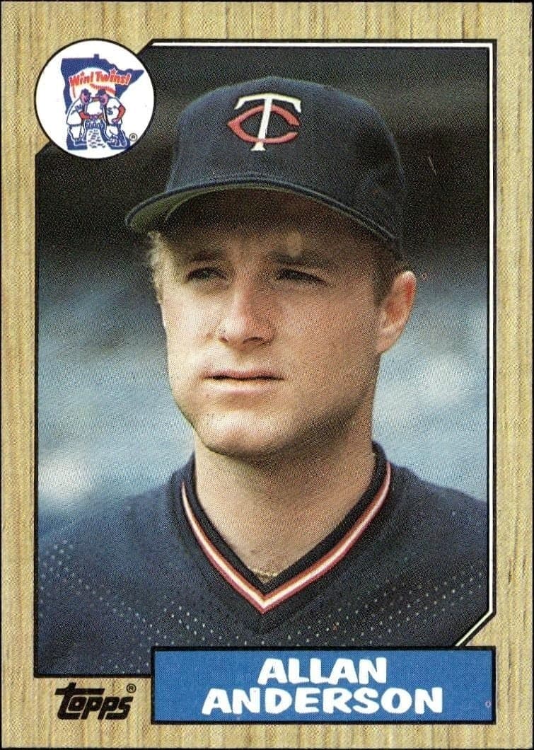 1987 Topps Allan Anderson #336 trading card