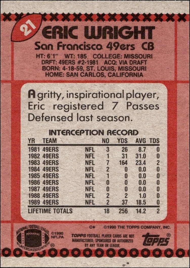 Eric Wright - Back