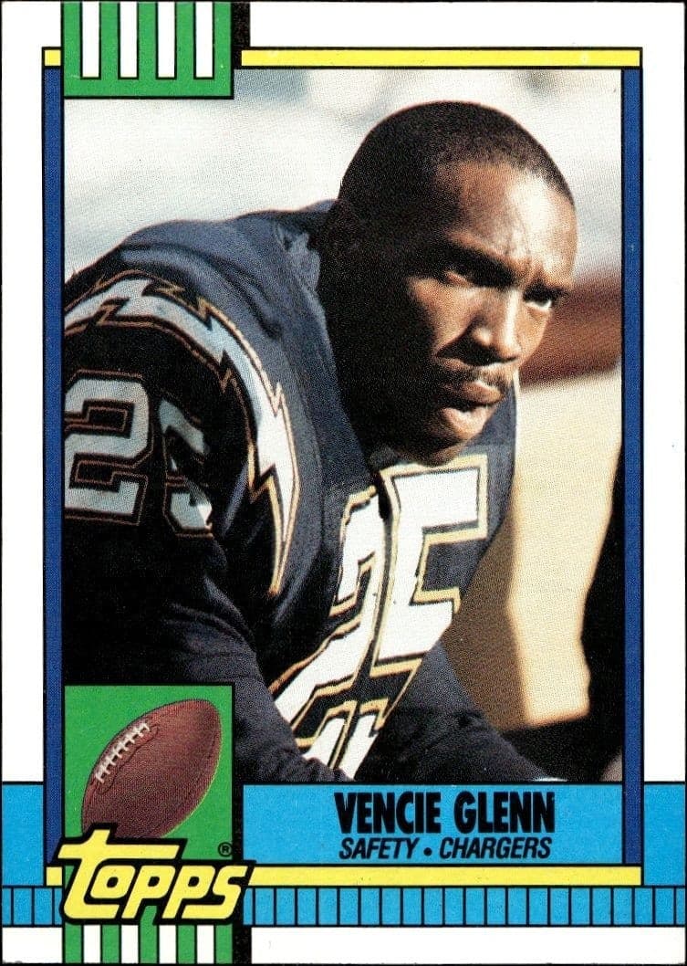 1990 Topps Vencie Glenn #394 trading card