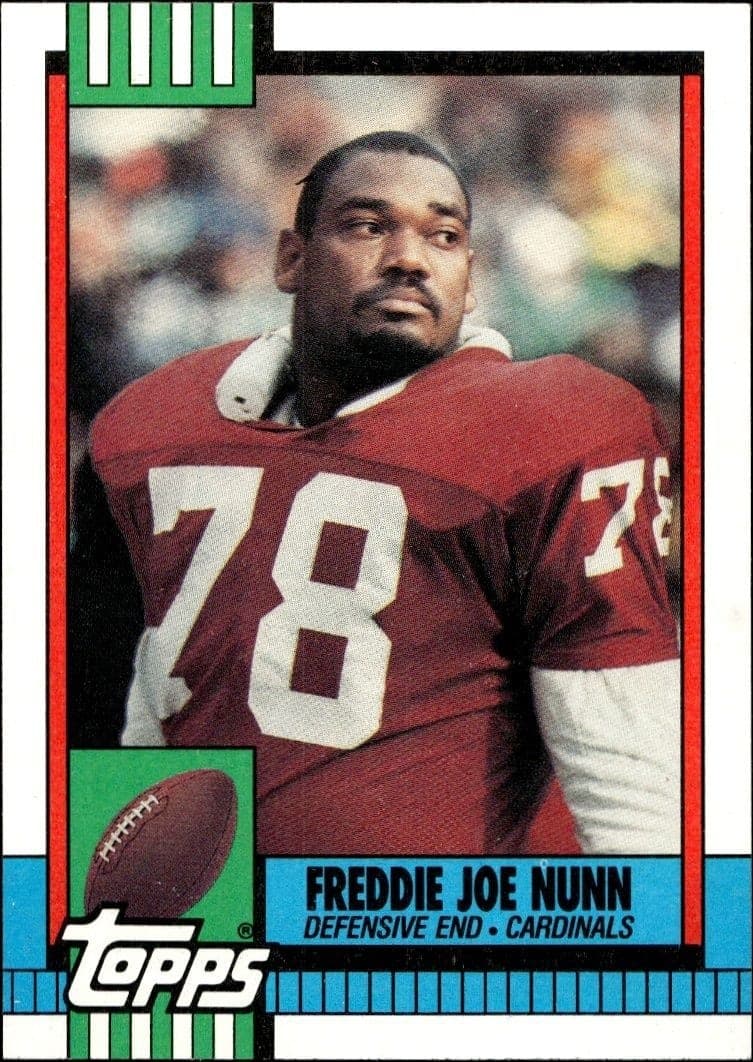 1990 Topps Freddie Joe Nunn #447 trading card