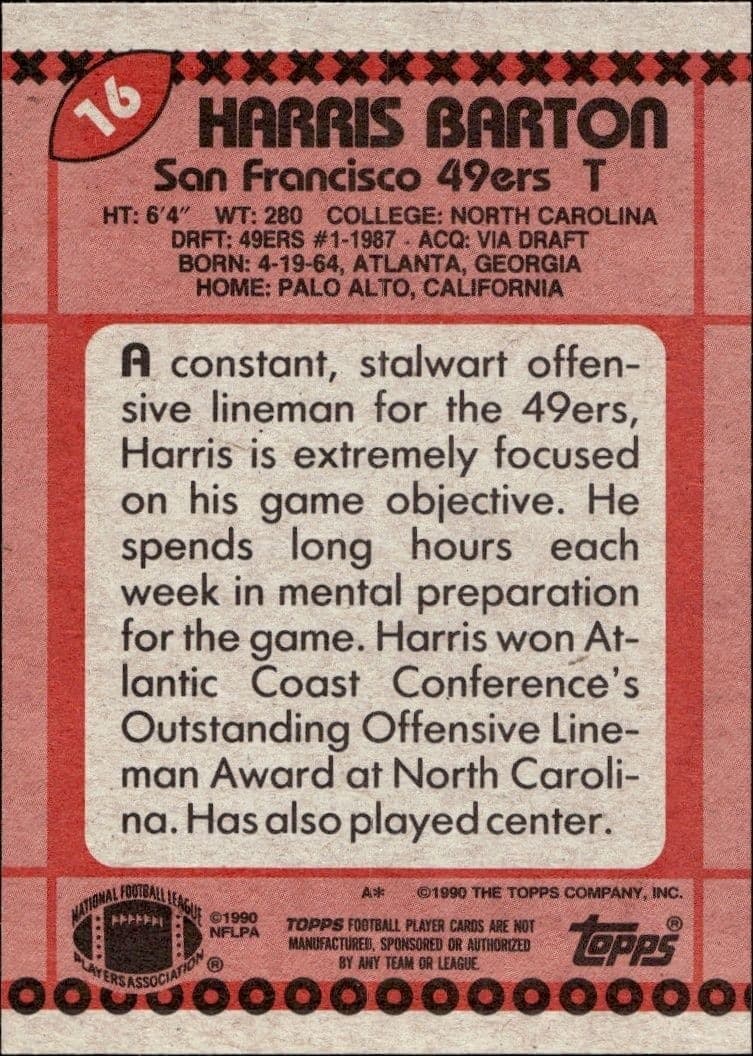 Harris Barton - Back