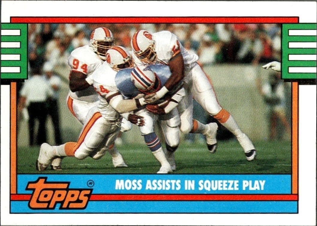 Moss Assists In Squeeze Play - Front
