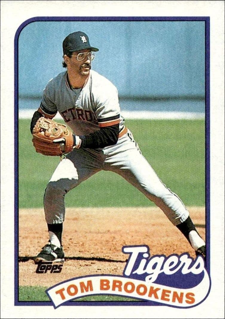 1989 Topps Tom Brookens #342 trading card