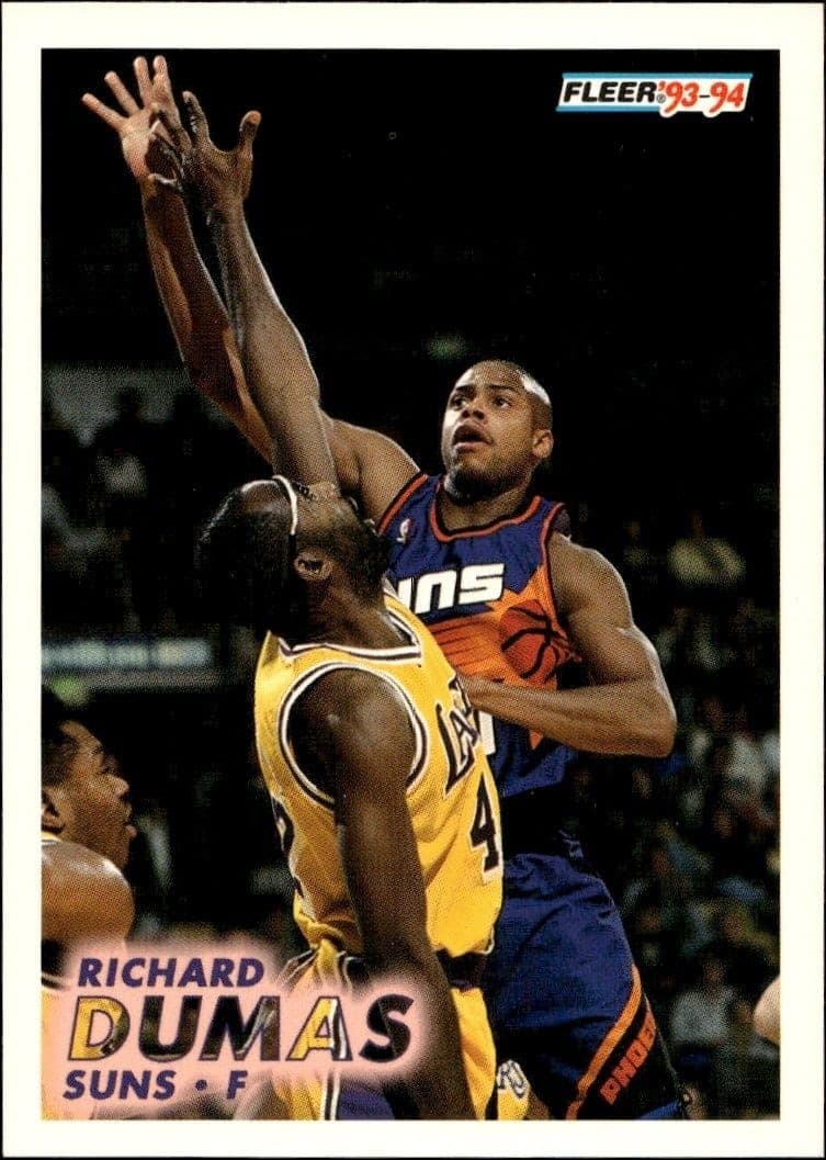 1993-94 Fleer Richard Dumas #166 trading card