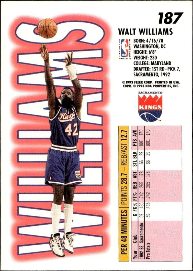 Walt Williams - Back