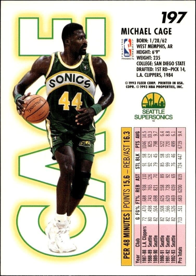 Michael Cage - Back