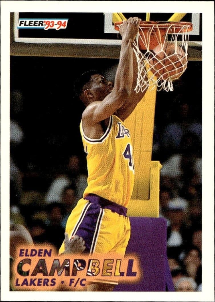1993-94 Fleer Elden Campbell #98 trading card