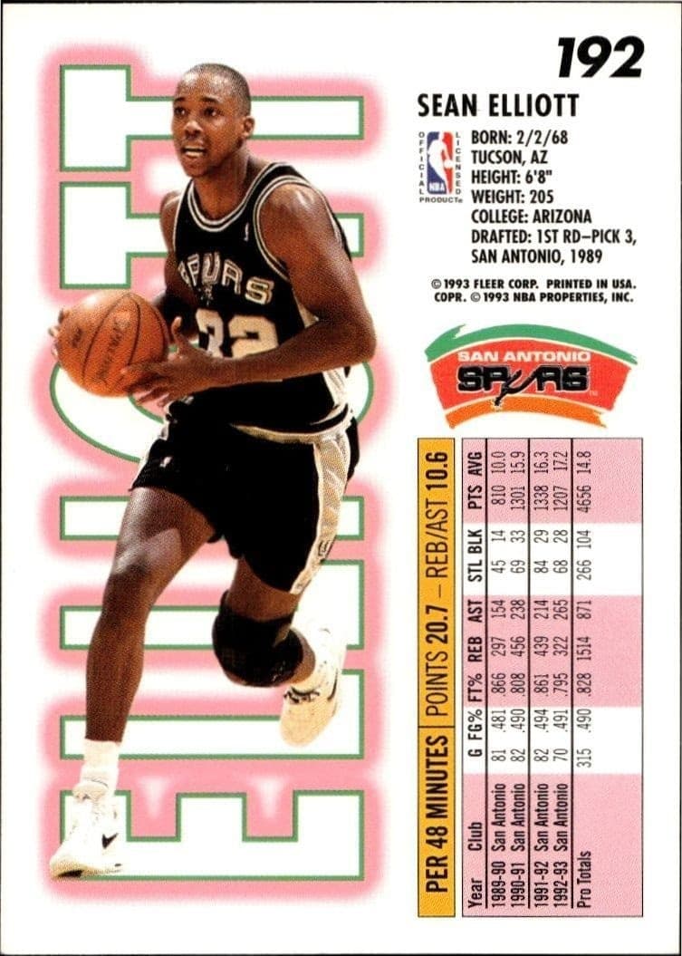 Sean Elliott - Back