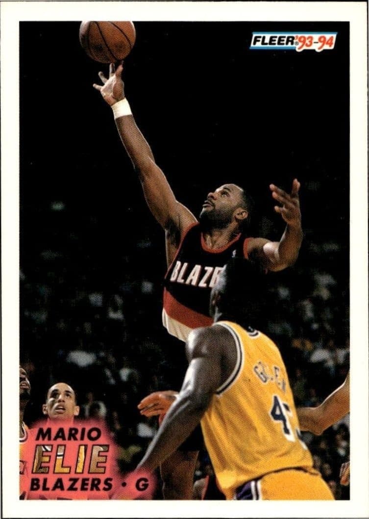 1993-94 Fleer Mario Elie #175 trading card