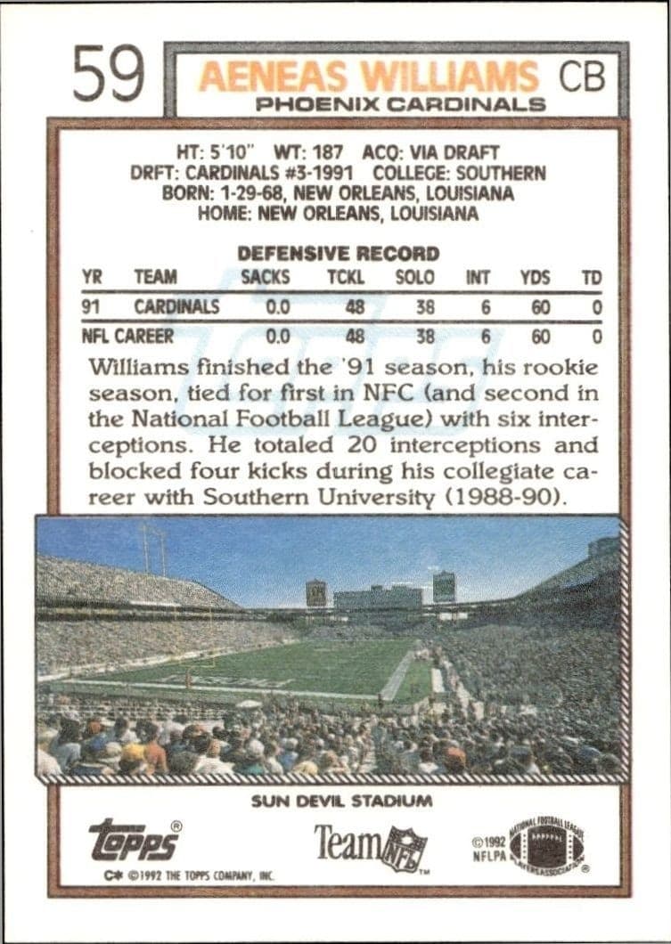 Aeneas Williams - Back