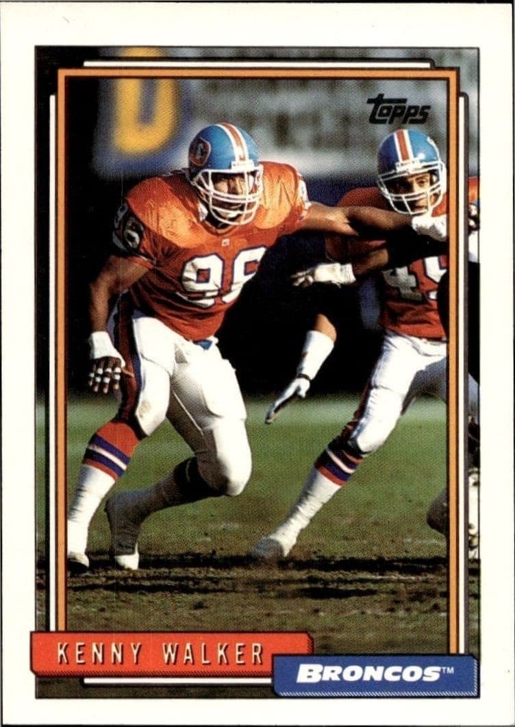 1992 Topps Kenny Walker #215 trading card