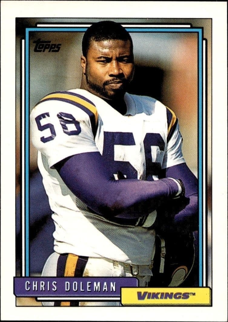 1992 Topps Chris Doleman #585 trading card