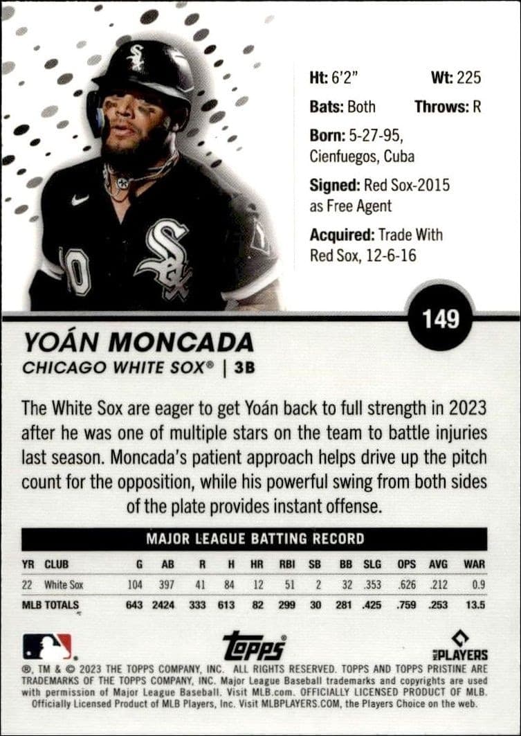 Yoán Moncada - Back