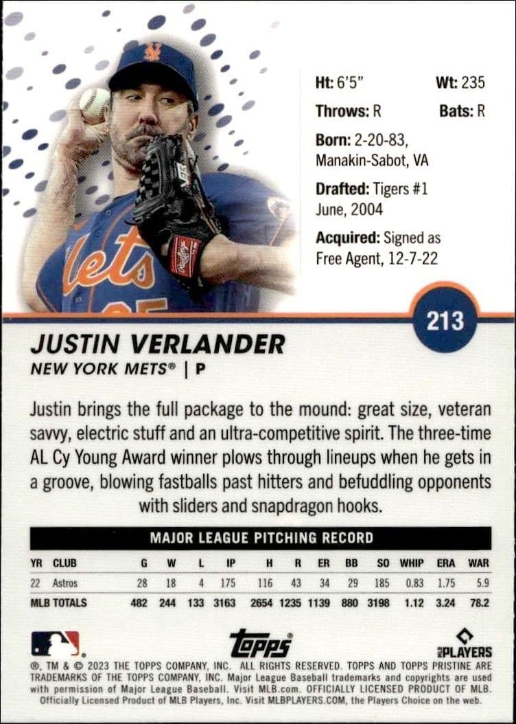 Justin Verlander - Back
