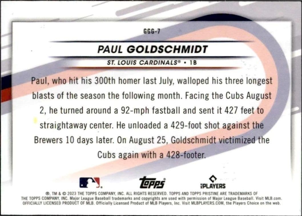Paul Goldschmidt - Back