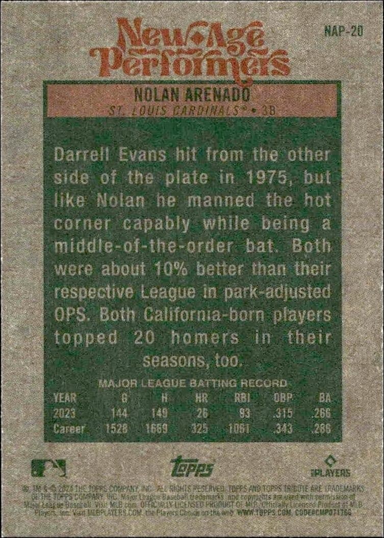 Nolan Arenado - Back