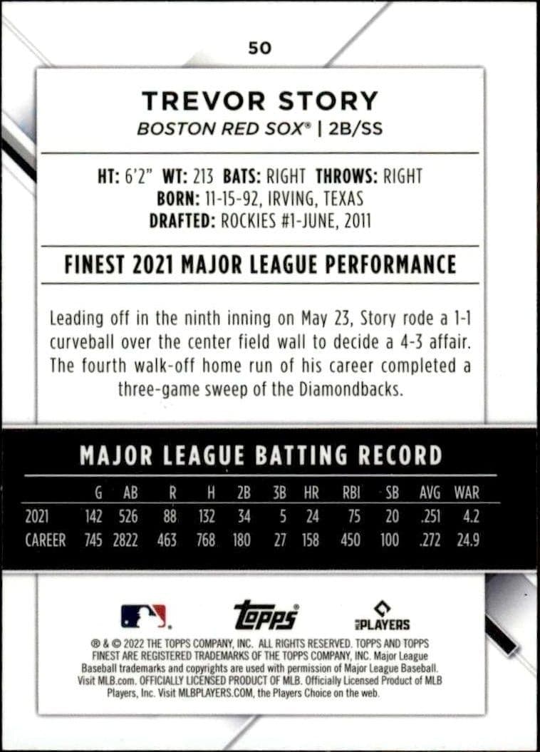 Trevor Story - Back