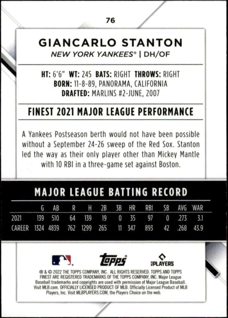 Giancarlo Stanton - Back