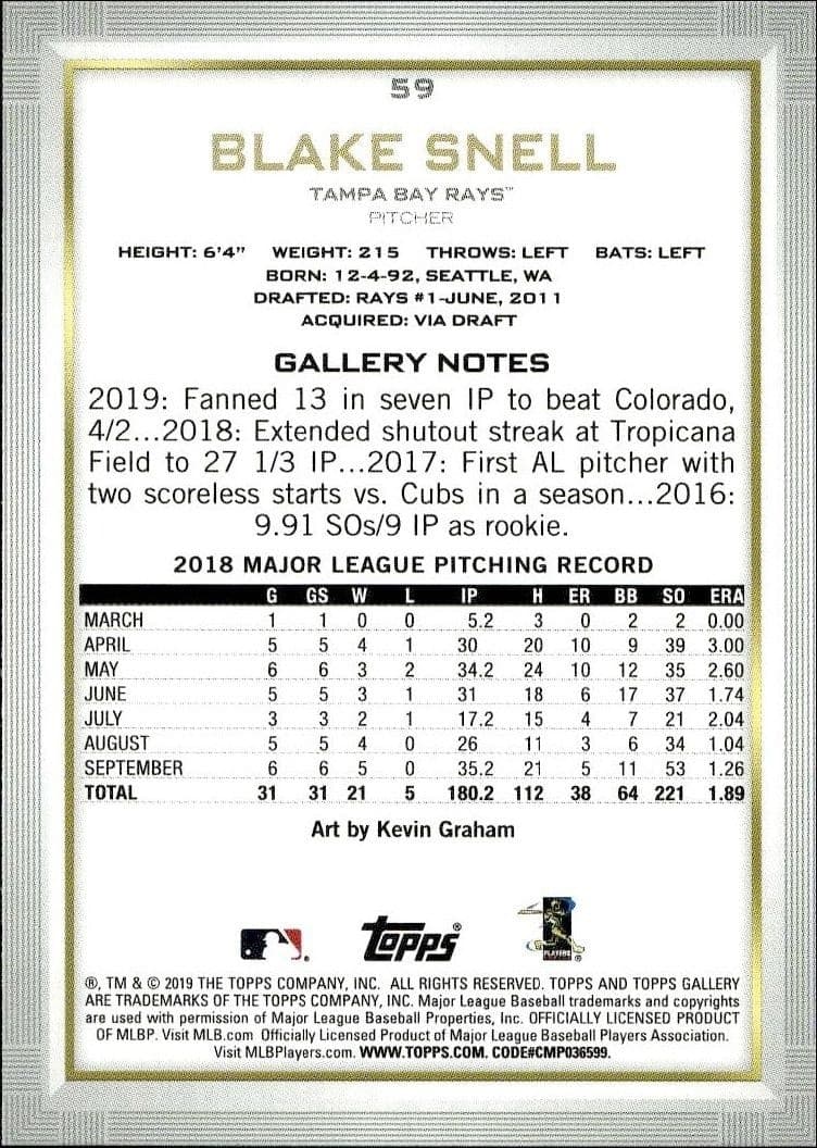 Blake Snell - Back