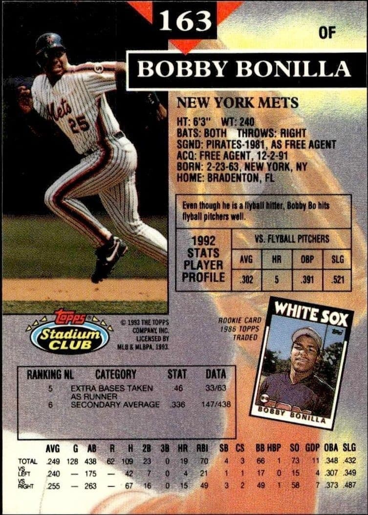 Bobby Bonilla - Back