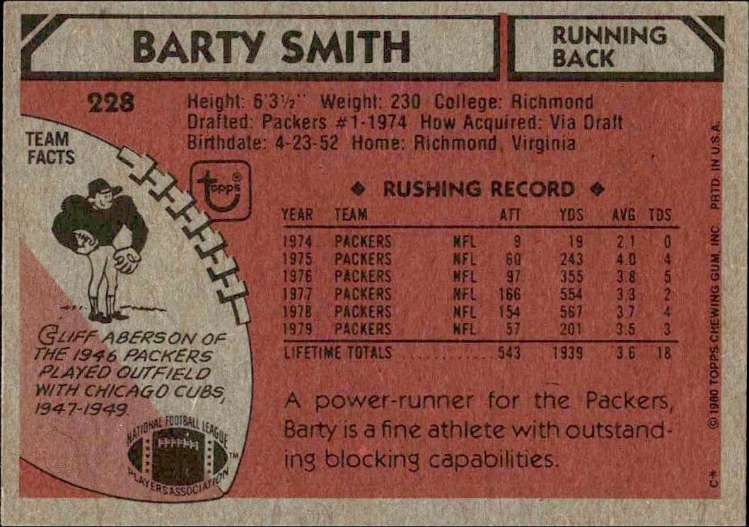 Barty Smith - Back